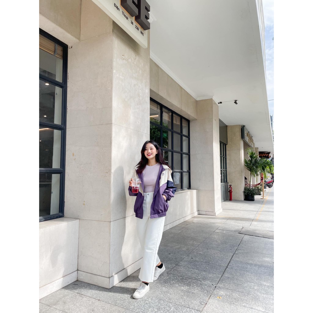 Quần jeans trắng ống rộng WIDE-LEG JEANS WHITE