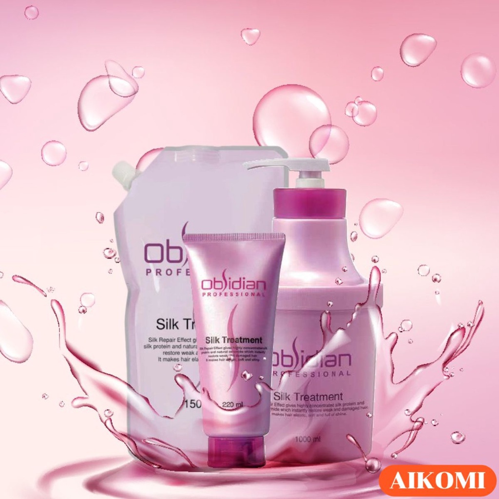 Kem hấp ủ tóc Obsidian , hấp dầu lạnh Dưỡng tóc siêu mượt Silk Treatment Hàn Quốc chính hãng