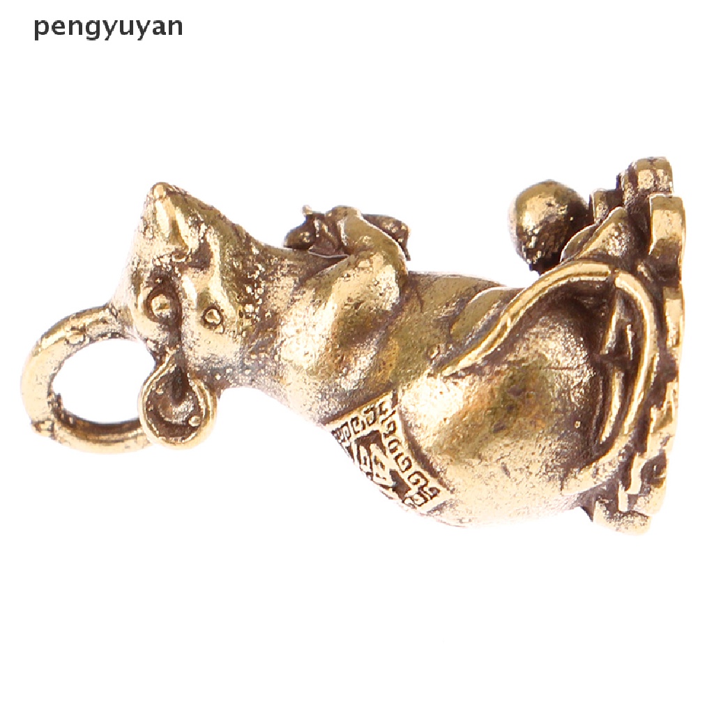 Mô Hình Chú Chuột May Mắn Bằng Đồng Trang Trí Năm Mới 2020 [Mới]