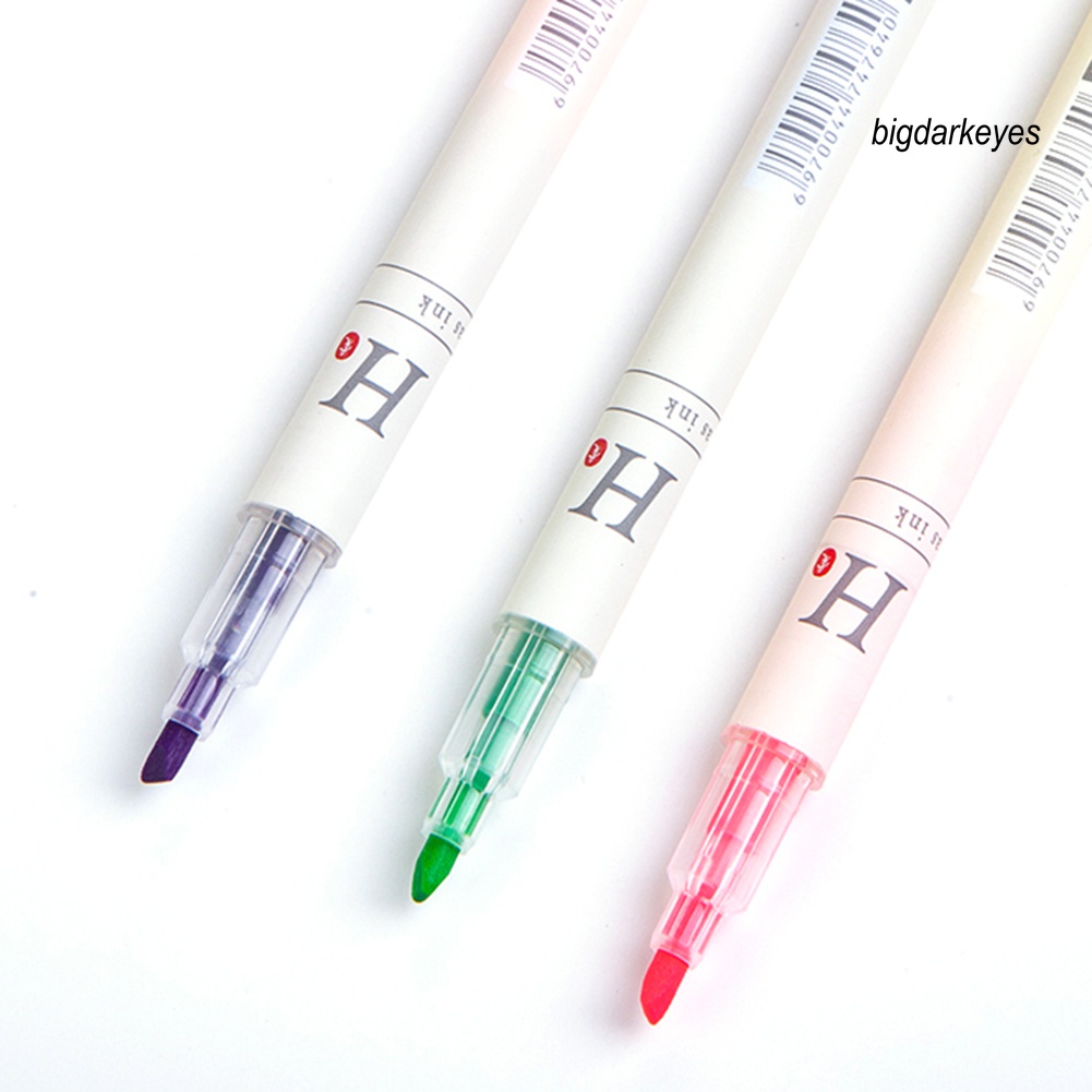Bút Dạ Quang Hai Đầu 6 Màu Tiện Dụng