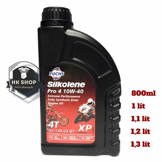 Nhớt Tổng Hợp Fuchs Silkolene Pro 4 10W-40 1 Lít