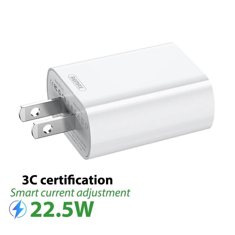 Củ Sạc Nhanh 22.5W Chính Hãng REMAX Jane Series RP-U72 Cổng USB Chuẩn QC3.0, QC2.0 Tương Thích Với Nhiều Thiết Bị