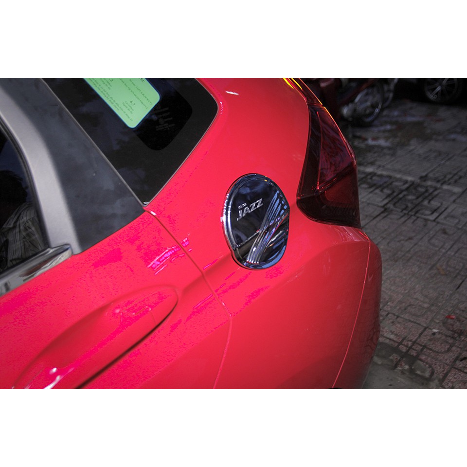 Ốp Nắp Bình Xăng Xe Honda Jazz Mạ Crom