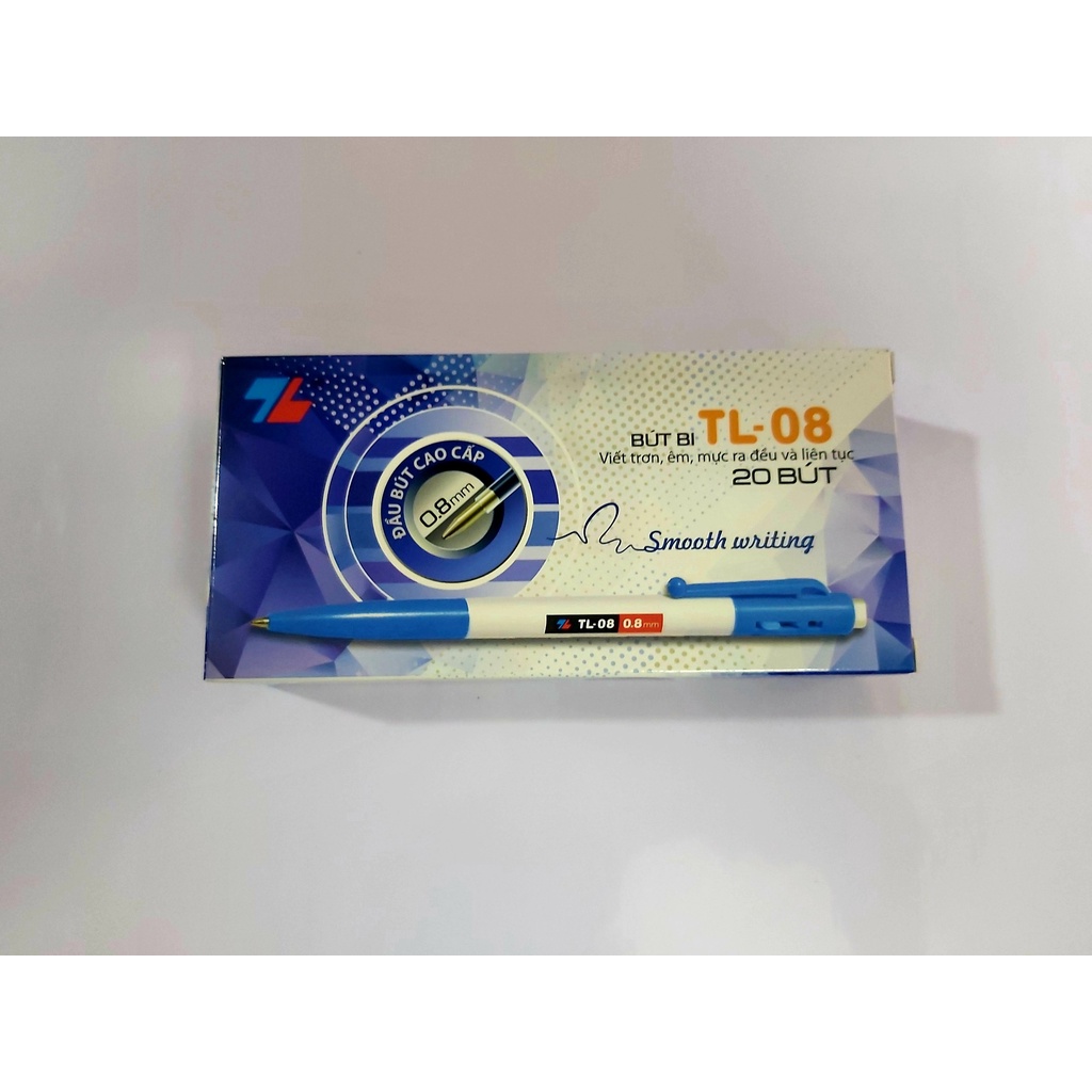 Bút Bi Thiên Long TL-08 nét 0.8mm - đậm đều và liên tục - viết êm tay - Học Sinh -Văn Phòng