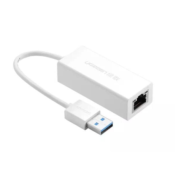 Cáp chuyển đổi USB 3.0 Sang cổng Lan 10/100/1000Mbps Gigabit Ethernet vỏ nhựa UGREEN 20255 20256 CR111