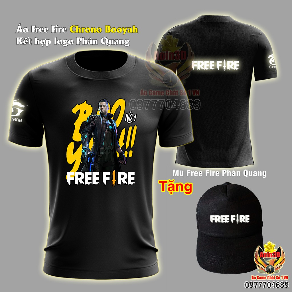 Áo Free Fire Chrono Booyah - Aoin3D in theo yêu cầu