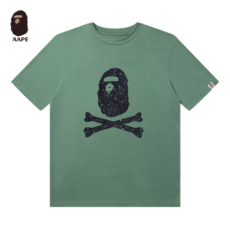 Áo Thun Tay Ngắn Chất Liệu cotton In Họa Tiết Aape Thời Trang Cho Nam Và Nữ
