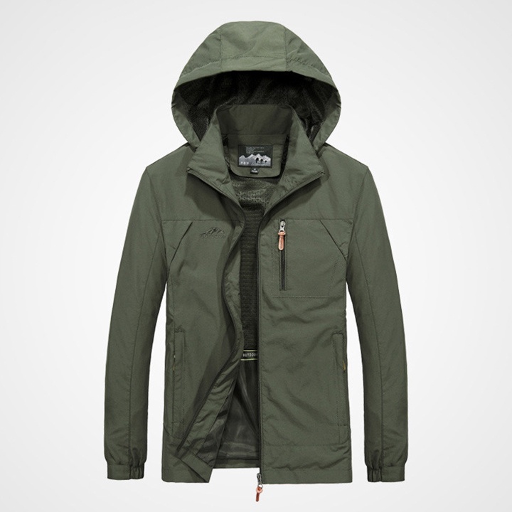 Áo khoác nam vải dù nhẹ thoáng khí không thấm nước nón có thể tháo rời - Hàng nhập khẩu - AK2102