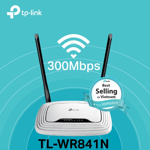 Bộ định tuyến không dây TP Link TL-WR841N (Trắng) - Modum phát wifi chính hãng 300mbps sử dụng vừa cho 1 hộ gia đình