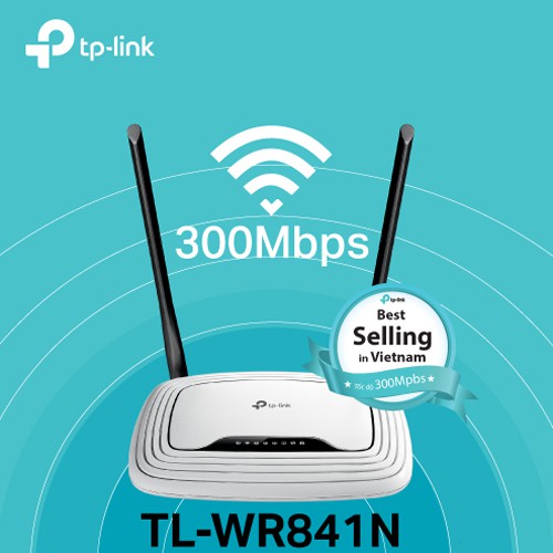 Bộ định tuyến không dây TP Link TL-WR841N (Trắng) - Modum phát wifi chính hãng 300mbps sử dụng vừa cho 1 hộ gia đình | BigBuy360 - bigbuy360.vn