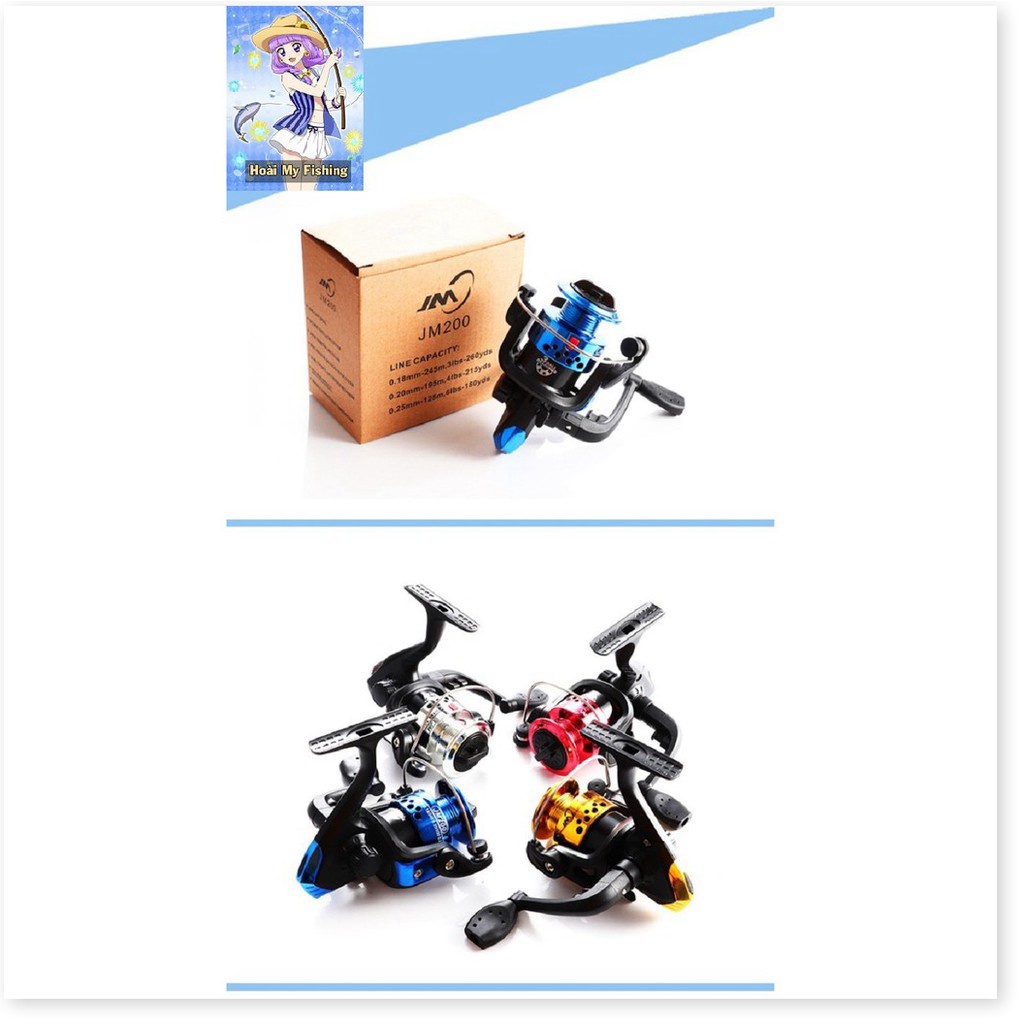 Máy Câu Cá Mini Giá Rẻ YF 200 - DIHOSO FISHING quay êm, bền đẹp, giá sốc máy câu tôm, may cau