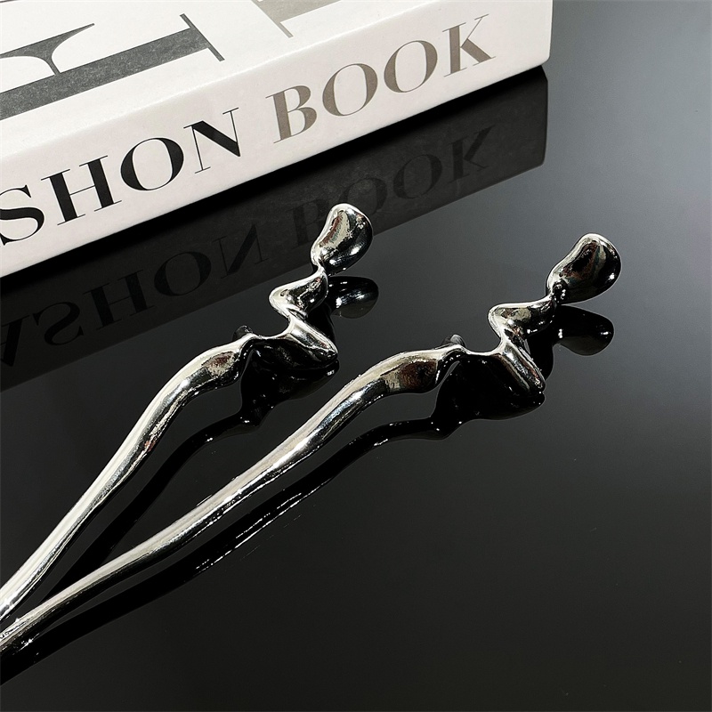 Kẹp Tóc Kim Loại Đơn Giản Ngọt Ngào Cao Cấp Hàng Ngày niche Nóng Bỏng Cho Nữ