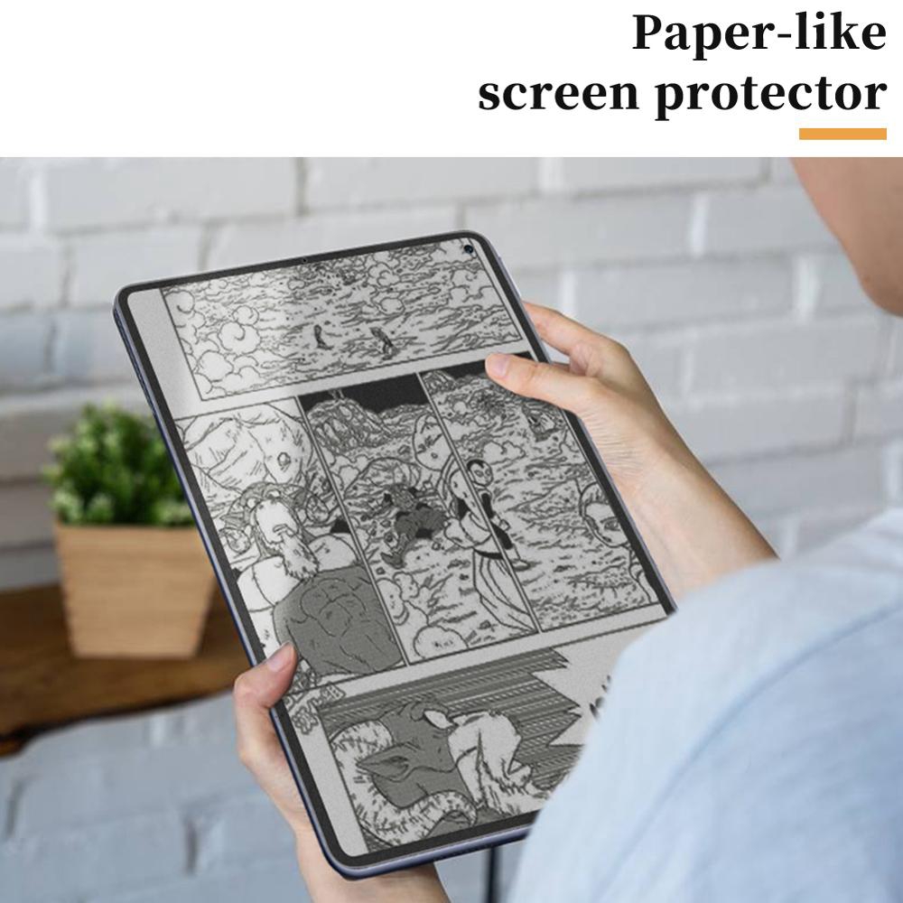 Xumu 2Pcs PET Paper Like Film Anti Glare For Huawei Matepad 11 Pro 10.8 12.6 Mate Pad 10.4 Matte PET Drawing Writing Screen Protector Painting Paperlike