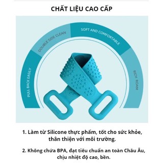 Dây kỳ lưng khi tắm Silicon