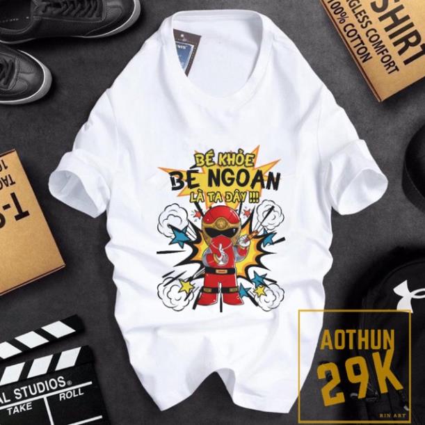 ALBUM 822 - ÁO THUN UNISEX SIÊU NHÂN GAO NHIỀU MÀU