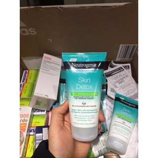 ( GẠO STORE) Sữa rửa mặt thải độc và dưỡng ẩm Neutrogena Skin Detox 2 in 1 (0857699456)