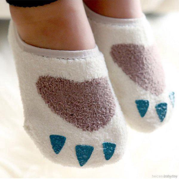 Tất nhung mềm mại chống trượt cho bé gái