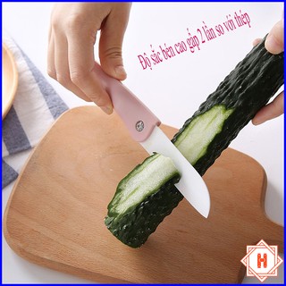 Dao Sứ Gọt Hoa Quả Gấp Gọn Không Gỉ Set { H }