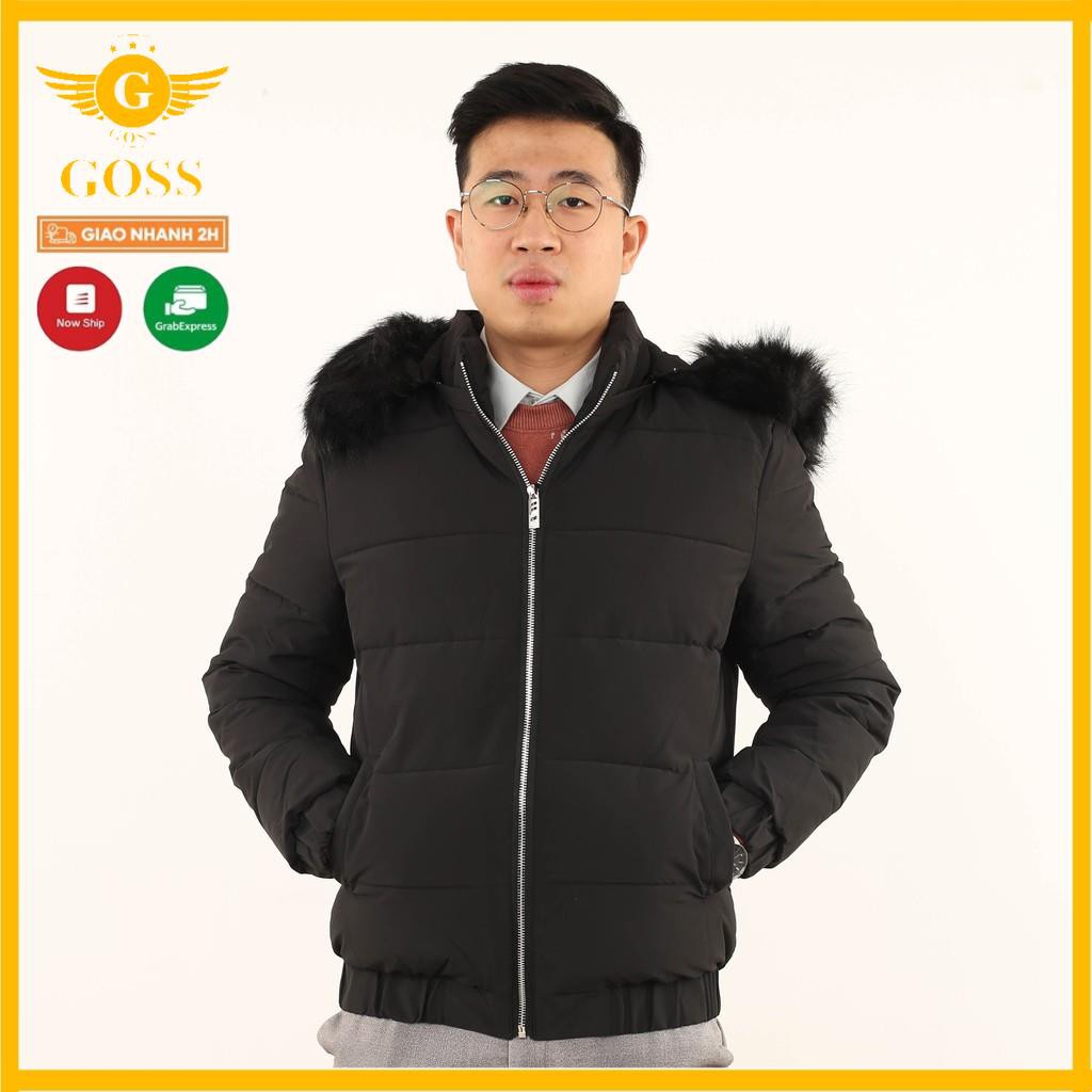 ⭐️Mặc là Mê⭐️ Áo phao nam ba lớp có mũ siêu ấm giữ nhiệt GOSS02 - Áo khoác phao nam cao cấp chính hãng