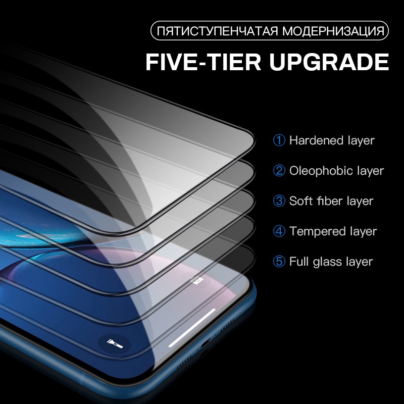 Kính cường lực bảo vệ màn hình cho iPhone 13 14 12 Mini 11 Pro SE XR Xs MAX 6 6s 8 7 Plus