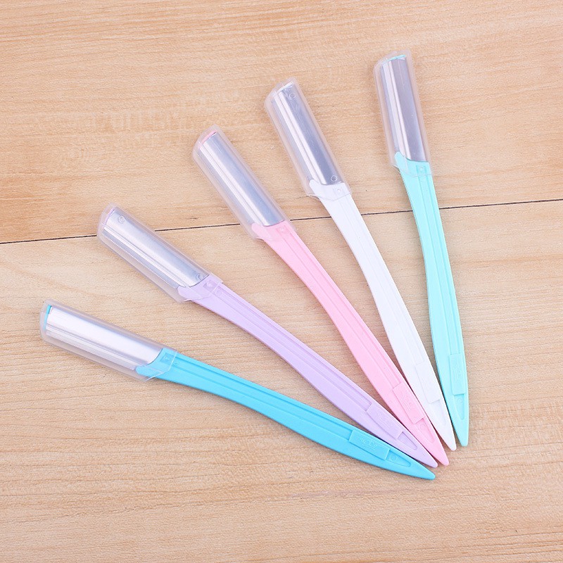 Set 2 Dao Cạo Lông Mày Bằng Thép Không Gỉ Tiện Dụng