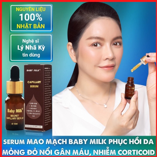 Serrum Mao Mạch Baby Milk Phục Hồi Da Mỏng Đỏ Nhiễm Corticoid 10ml - Hàng Hiệu Cao Thiên Nhi