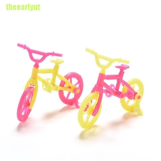 theearlyut 2/5/10 Pcs Bicycles Bikes Mini Toy for Barbie Accessories Girls Birthday Gifts