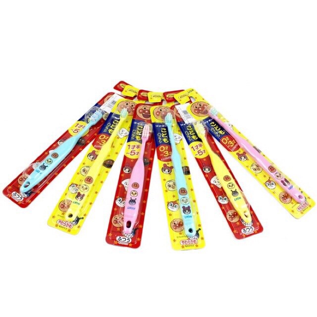 Bàn chải Lion nội địa Nhật cho bé từ 0-3 tuổi, 1-5t,6-12t
