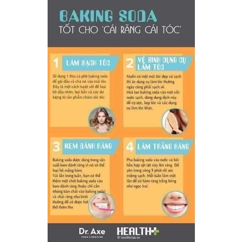 Bột Baking Soda Chính Hãng Mỹ Đa Năng 454gr