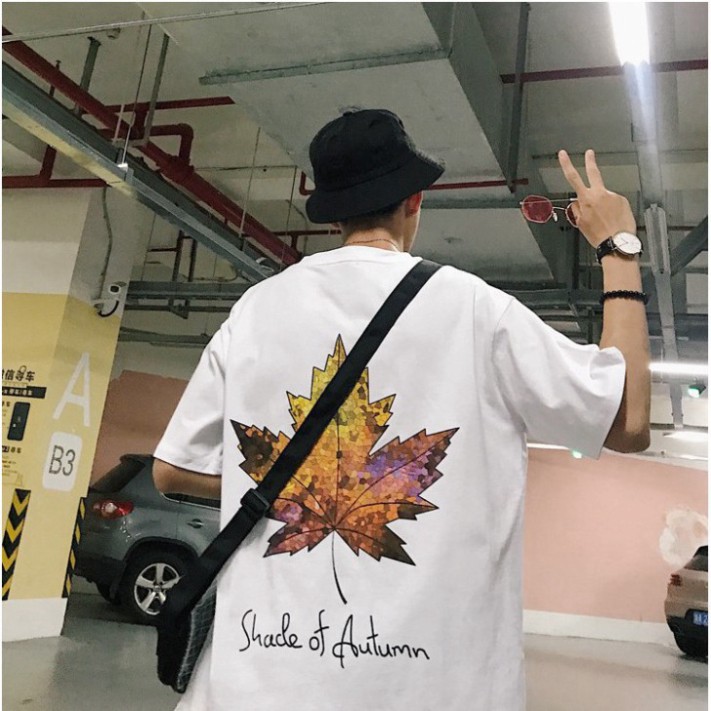 Áo Thun Tay Lỡ Form Rộng Lá Phong Siêu Hot🍁 Unisex nam nữ đều mặc được | BigBuy360 - bigbuy360.vn