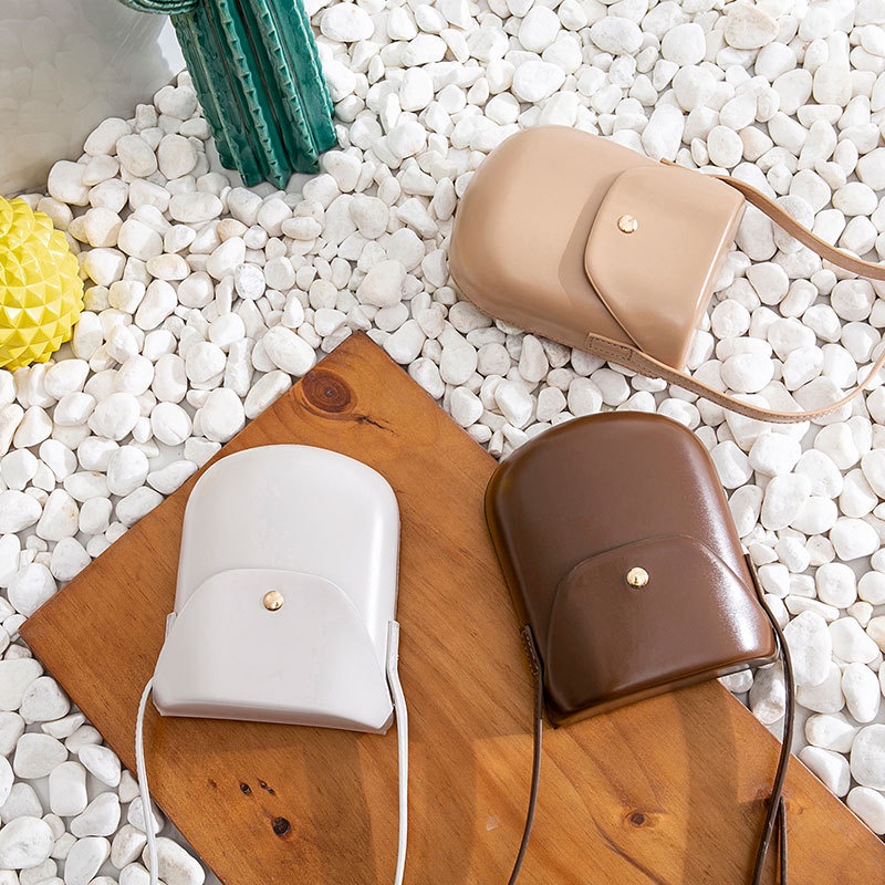 Túi Đeo JASMIN NOIR Chéo Vai Bằng Da PU Có Khóa Dành Cho Nữ