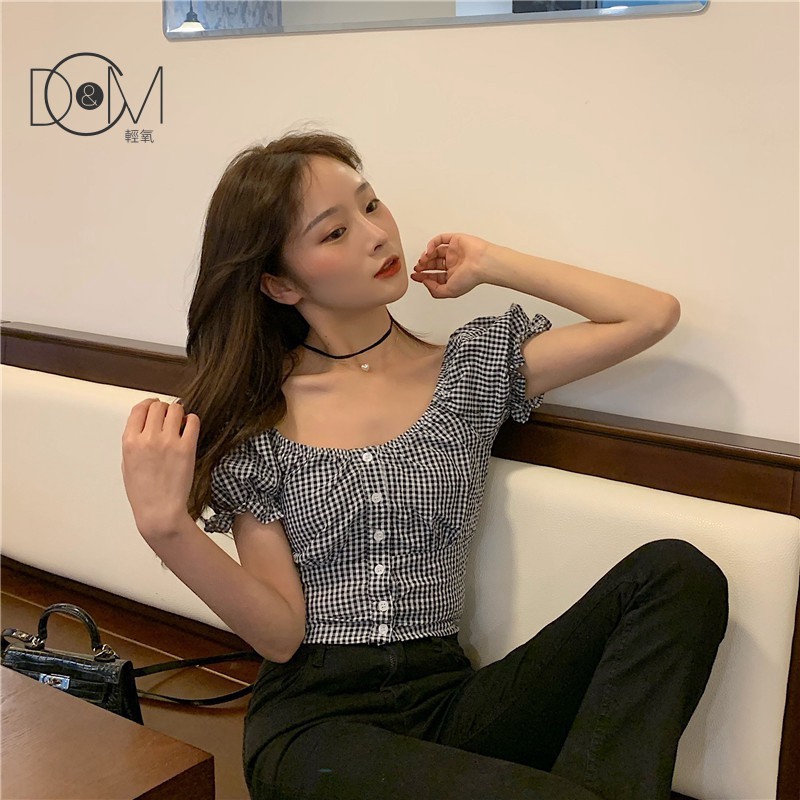 Áo Sơ Mi Ngắn Tay Kẻ Sọc Kiểu Retro Hàn Quốc Thời Trang 2020 | BigBuy360 - bigbuy360.vn