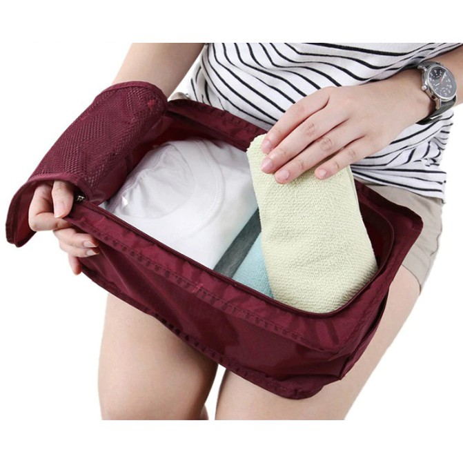 Túi đựng giày du lịch, thể thao thời trang/Túi đựng giày gấp gọn chống thấm nước, bảo vệ giày xếp gọn gẽ trong ngăn tủ