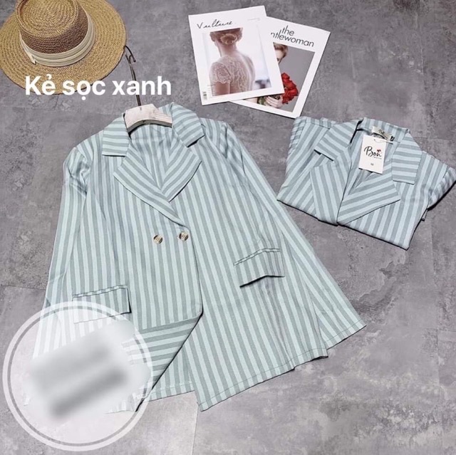 Áo Vest Nữ Blazer Kẻ sọc - Trơn - Nhiều màu