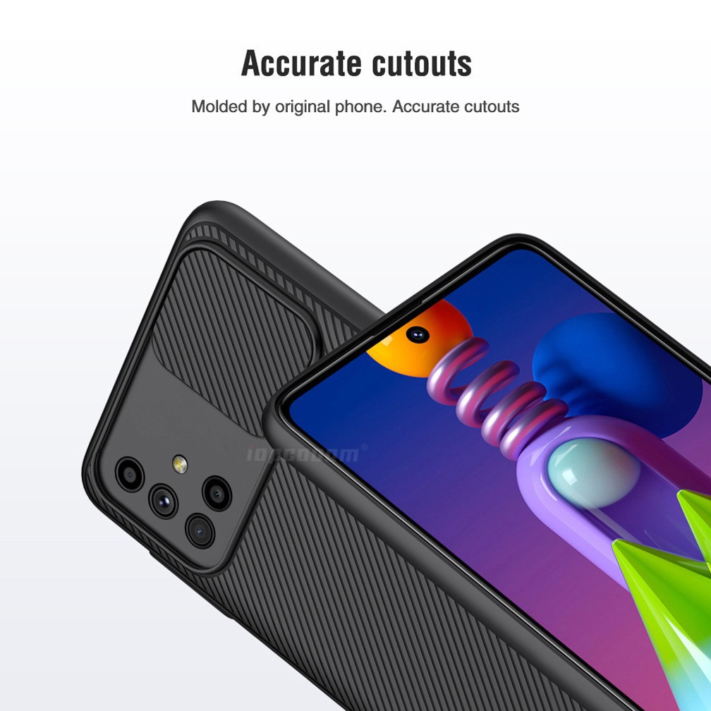 Ốp điện thoại mềm bo góc vuông thời trang bảo vệ camera cho Samsung A71 A51 A31 A21S M51 A12 A32 4G | BigBuy360 - bigbuy360.vn