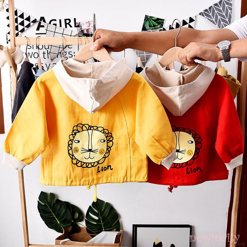 Áo Khoác Hoodie Có Khóa Kéo In Hình Hoạt Hình Dễ Thương Cho Bé