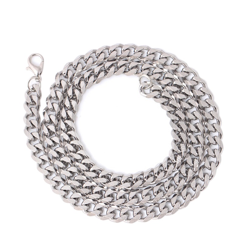 Vòng cổ Inox Phong Cách Hip Hop Cho Nam, Kích Thước 4-6mm