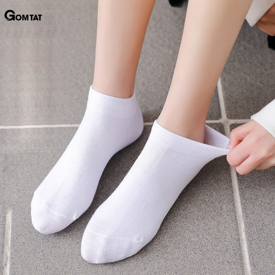 Tất cổ ngắn nam nữ chất liệu cotton cao cấp, vớ nam nữ cổ ngắn mềm mại thoáng mát khử mùi kháng khuẩn -KLB-TRONNGAN