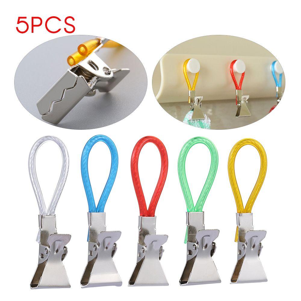 Set 5 Giá Đỡ Kẹp Khăn Bằng Kim Loại Tiện Dụng Khi Đi Du Lịch
