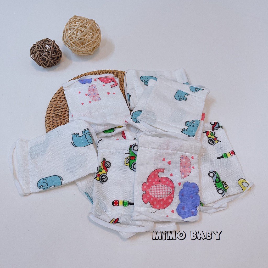 Khẩu trang xô 4 lớp xuất nhật Mimo Baby cho bé 0-4 tuổi | BigBuy360 - bigbuy360.vn