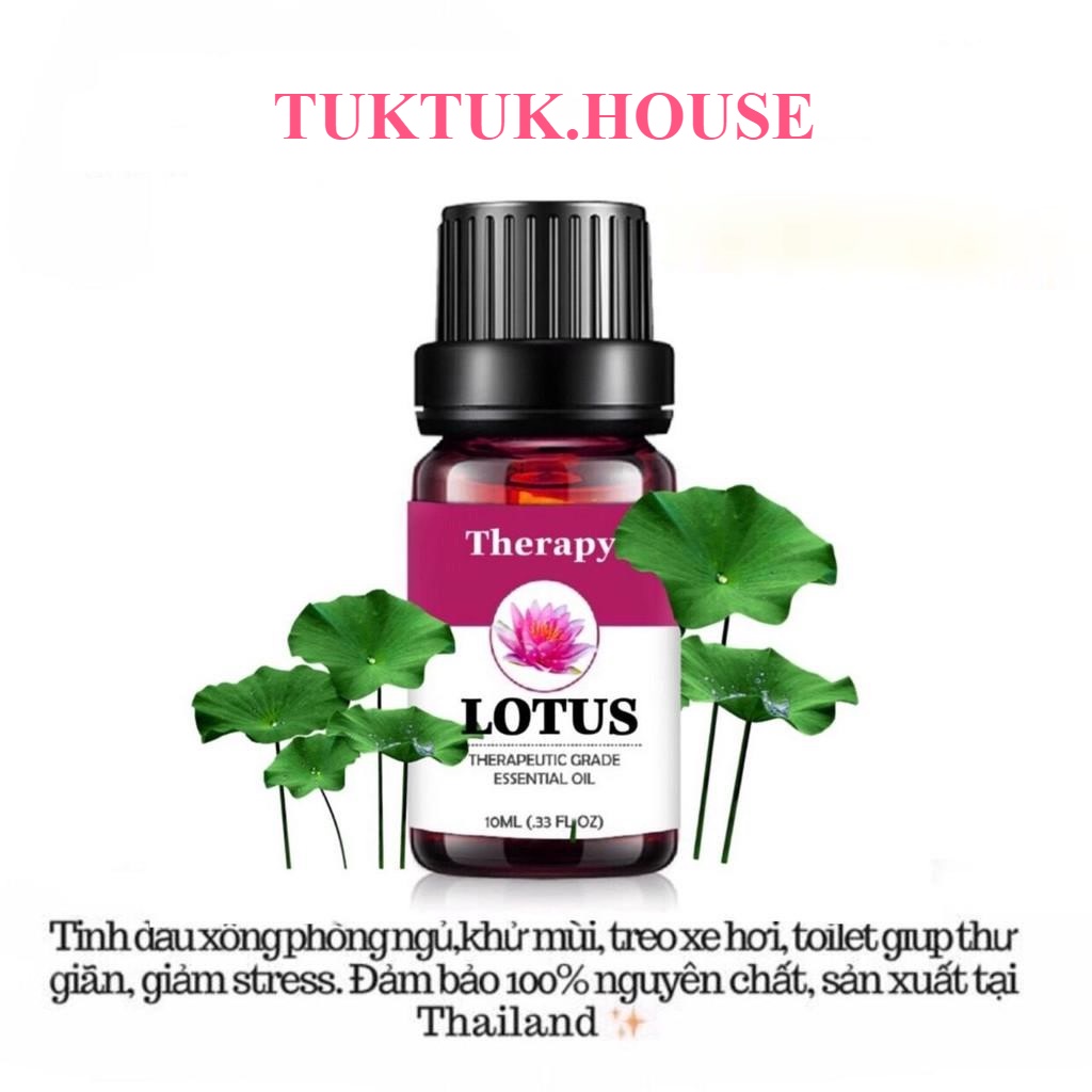 «10ml»  Tinh Dầu Nguyên Chất Hoa Sen Thiên Nhiên