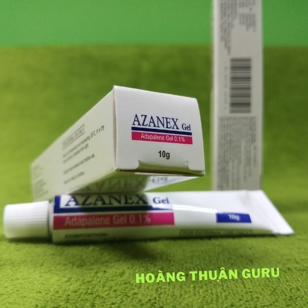 Azanex adapalene gel 0.1% dưỡng mịn da , ngừa mụn ẩn và mụn đầu đen - tuýp 10g của ẤN ĐỘ