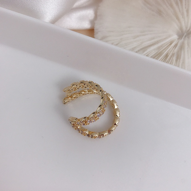 Khuyên kẹp tai đính đá zircon siêu nhấp nháy đơn giản cá tính hoang dã cho nữ