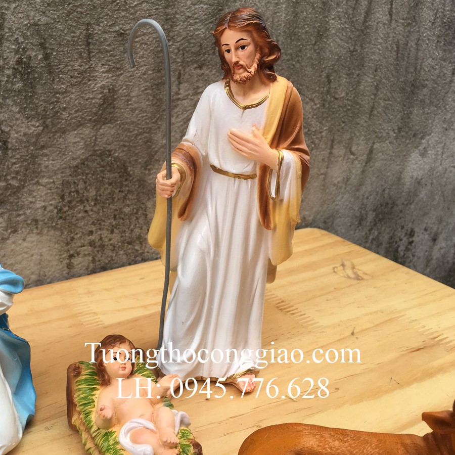 Bộ tượng Noel Giáng Sinh 17cm mẫu Ý