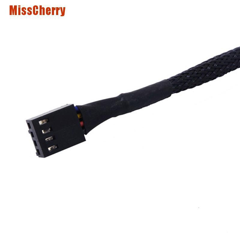 Dây Cáp Chia Quạt Máy Tính 2 Chiều Pwm 4pin / 3pin Dài 27cm