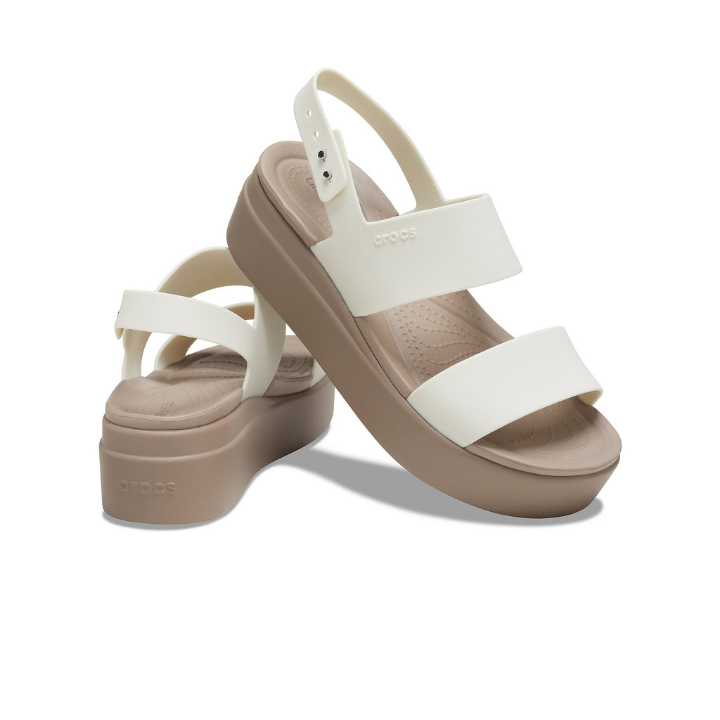 Dép sandal đế xuồng nữ CROCS Brooklyn 206453-159