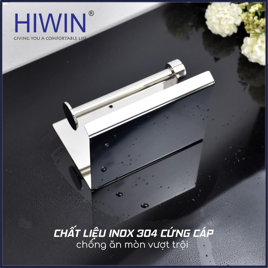 Lô giấy, hộp đựng giấy vệ sinh inox 304 đơn kèm giá để đồ thông minh HIWIN Y-5009