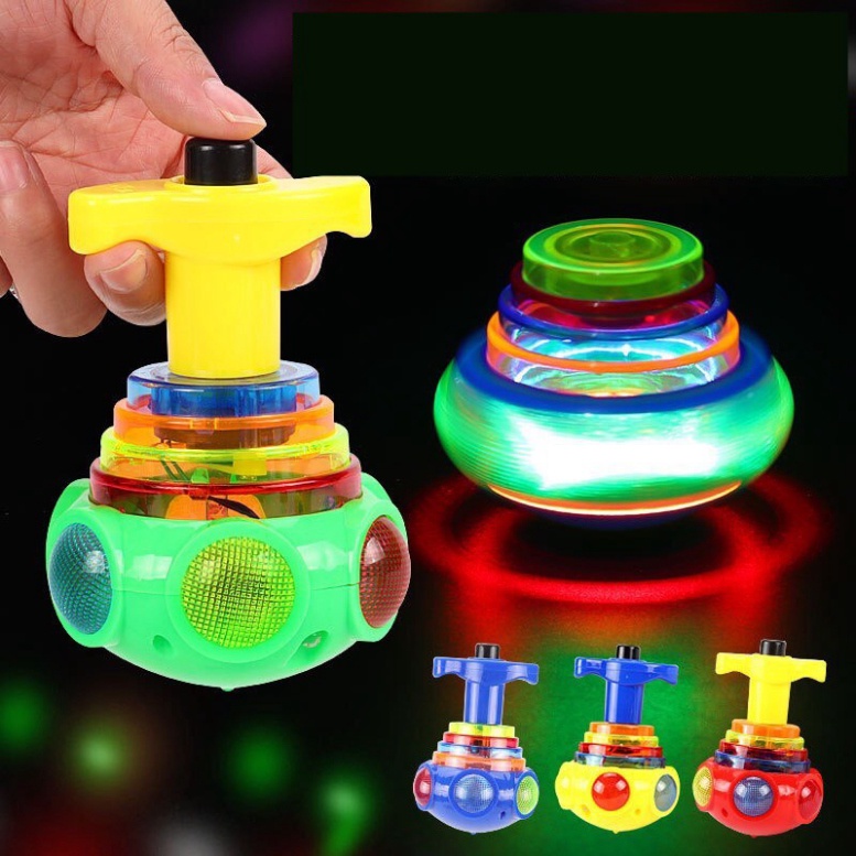 Con quay phát sáng, có nhạc cho bé