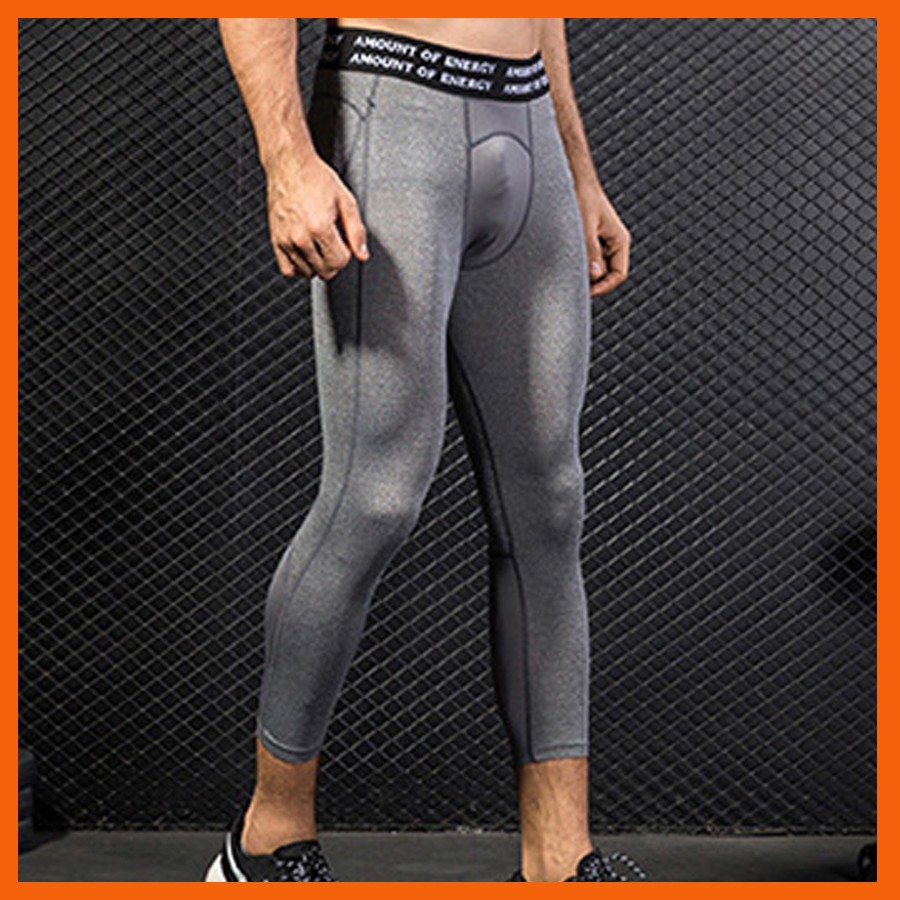 Quần legging thể thao tập gym nam 3/4 cao cấp co giãn 4 chiều, thấm hút mồ hôi tốt z82