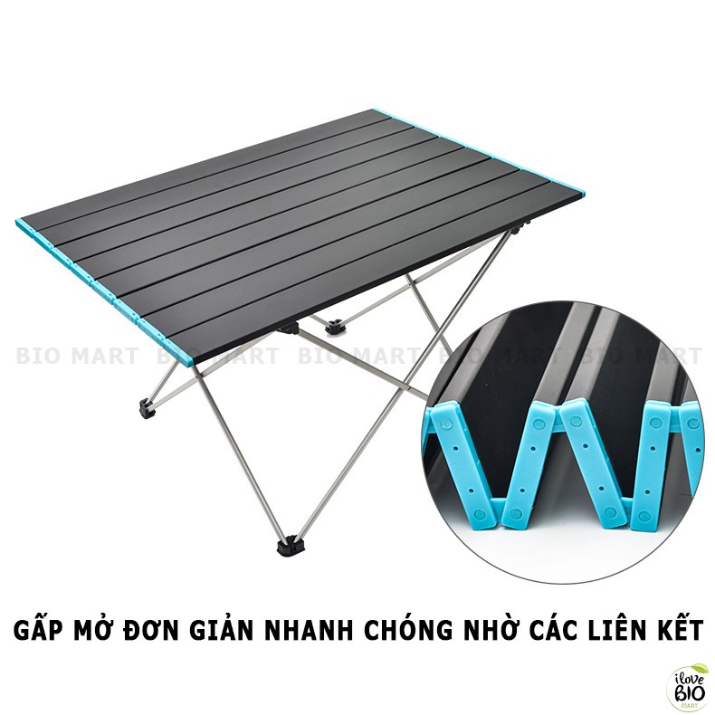 Bàn Gấp Dã Ngoại Thông Minh, Bàn Xếp Đi Động Gấp Gọn Du Lịch, Cắm Trại Có Kèm Túi Đựng - BIO192